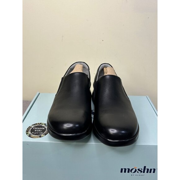 Moshn 'Verve' Comfort Rocker Bottom Slip-Resistant Leather Clog women’s Sz 7m - Picture 3 of 12